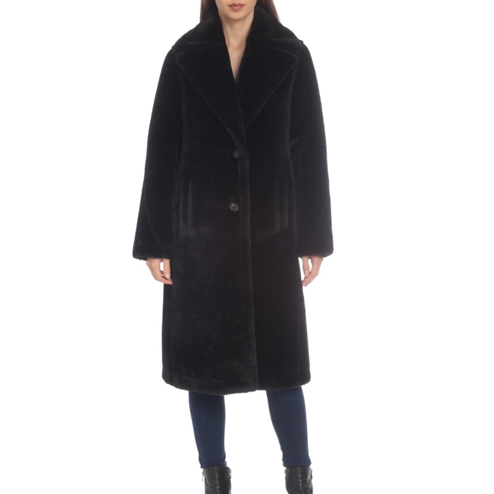 Avec Les Filles Bonded Faux Fur Coat